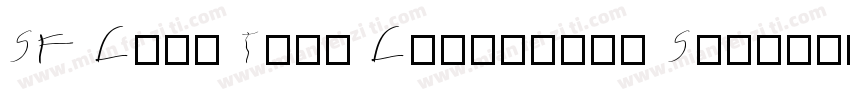 SF Cash Text Condensed Semibold字体转换